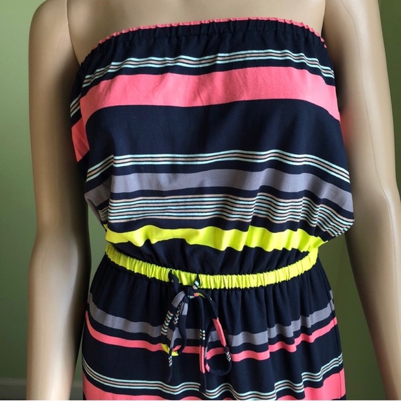 Ann Taylor Striped Tube Maxi Long dress - Picture 3 of 10